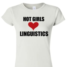 Hot girls love linguistics, fitted item