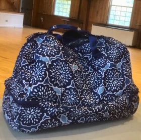 130. Vera Bradley Large Blue Carry-On Bag item