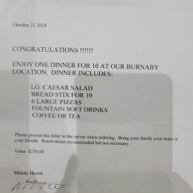 Dinner for 10 People at Me-n-Eds Pizza - #2 item