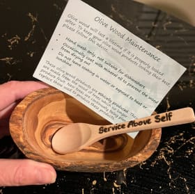 Bowl w/Spoon, Rotary Hat item