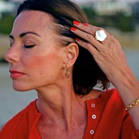 DAZZLE ALL DAY 1.5” Hoop Earrings item