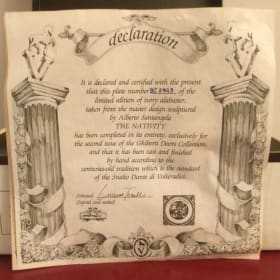 177. Oggetto d'Arte "The Nativity" Collector Plate item