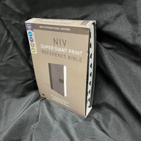#010 NIV Super Giant Print Reference Bible (Grey) item