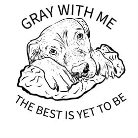 Grey With Me Tshirt item