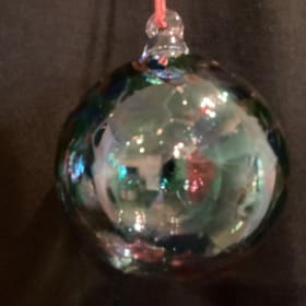 Handblown/Crafted Glass Ball Ornaments item