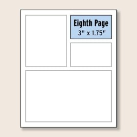 Eighth Page - $150 item