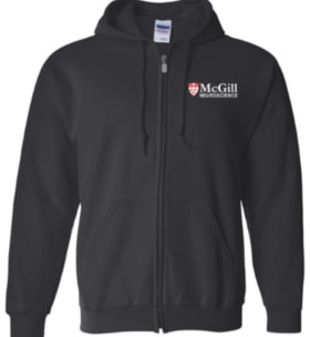 zip up hoodie LEFT CHEST logo item