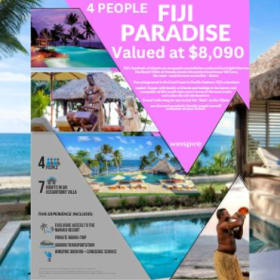 Fiji Paradise in a 2-bedroom, the 2-bathroom,Valued at $7895 item