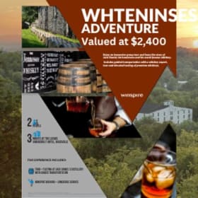 Tennessee Whiskey Adventure,Valued at $2100 item