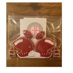 Grace Anne and Company earrings - Maroon Helmets item
