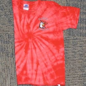 YOUTH Tie-Dye shirt Embroidered Rooster (Size SMALL) item