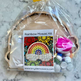 Rainbow Mosaic Kit from Tiny Tiles Mosaics item