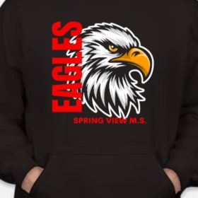 #19 Black w/ Eagle RED font Youth L-XL, Adult XS-XL item