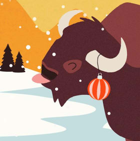 Carte personnalisée "Bison" item