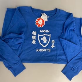 VINTAGE BLUE LONG SLEEVE YOUTH LARGE item