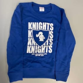 2024 BLUE CREW NECK SWEATER SMALL item