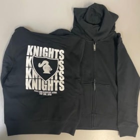 2024 BLACK ZIP UP HOODIE 3XL item
