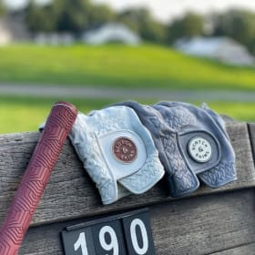 Golf Glove & Alignment Sticks item