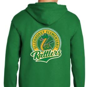 Adult Unisex Full-Zip Hooded Sweatshirt - Green - M item