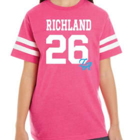 Richland Football T-Shirt (Pink) - Youth item