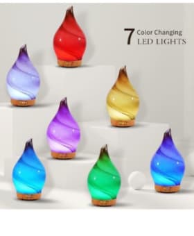 Hand-Blown Glass Ultrasonic Essential Oil Diffuser item