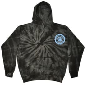 Tie Dye Pullover Hoodie (Black) - Youth item