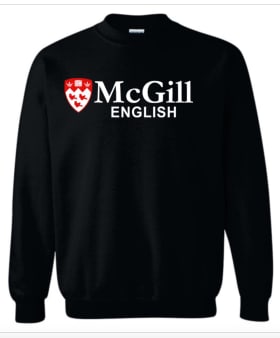 Crewneck with writing on center of chest item