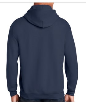 Hoodie with writing on left chest item