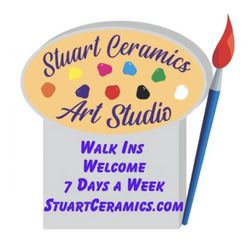 34.  Stuart Ceramics Resin board, mug & $15 gift card item