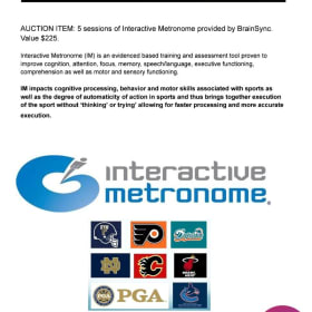 5 sessions Interactive Metronome item