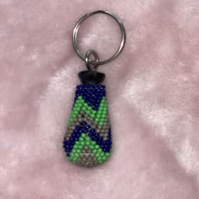 Seahawk Colored Beaded Key Chain item