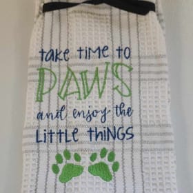 Take time to paws hand towel item