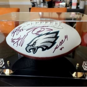Official Eagles Autographed Football! item