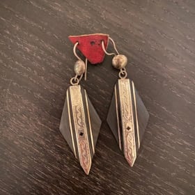 Ebony and Silver Tuareg earrings item