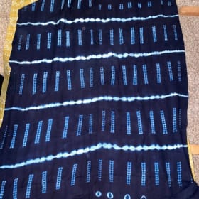 Indigo mudcloth tapestry item