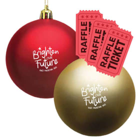 2 Ornaments & 3 Raffle Tickets item