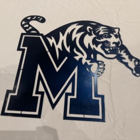 Tuscan Iron Entries - Memphis Tigers Flat Blue item