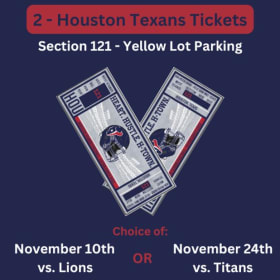 (122) Texans Tickets item