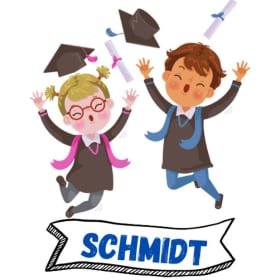(107) Kinder Graduation Front Row - Ms. Schmidt's Class item