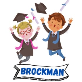 (106) Kinder Graduation Front Row - Ms. Brockman's Class item