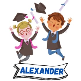(105) Kinder Graduation Front Row - Ms. Alexander's Class item
