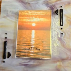 Fused glass picture frame item