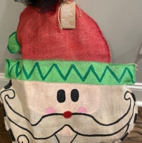 Large Burlalp Christmas Door Hanger item
