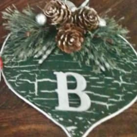 Handmade personalized ornaments- set of 4 item