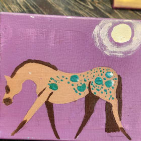 Horse Art - purple item