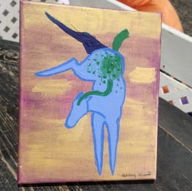 Horse Art - blue bucking item