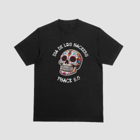 PHACK 5.0 - Dia De Los Hackers T-Shirt - Black item