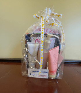 Mary Kay gift basket with $10 GC included item