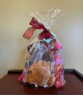 Dog Toy & Treat Gift Basket item