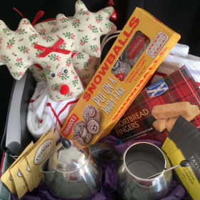 Tea Set with Scottish & English Goodies item